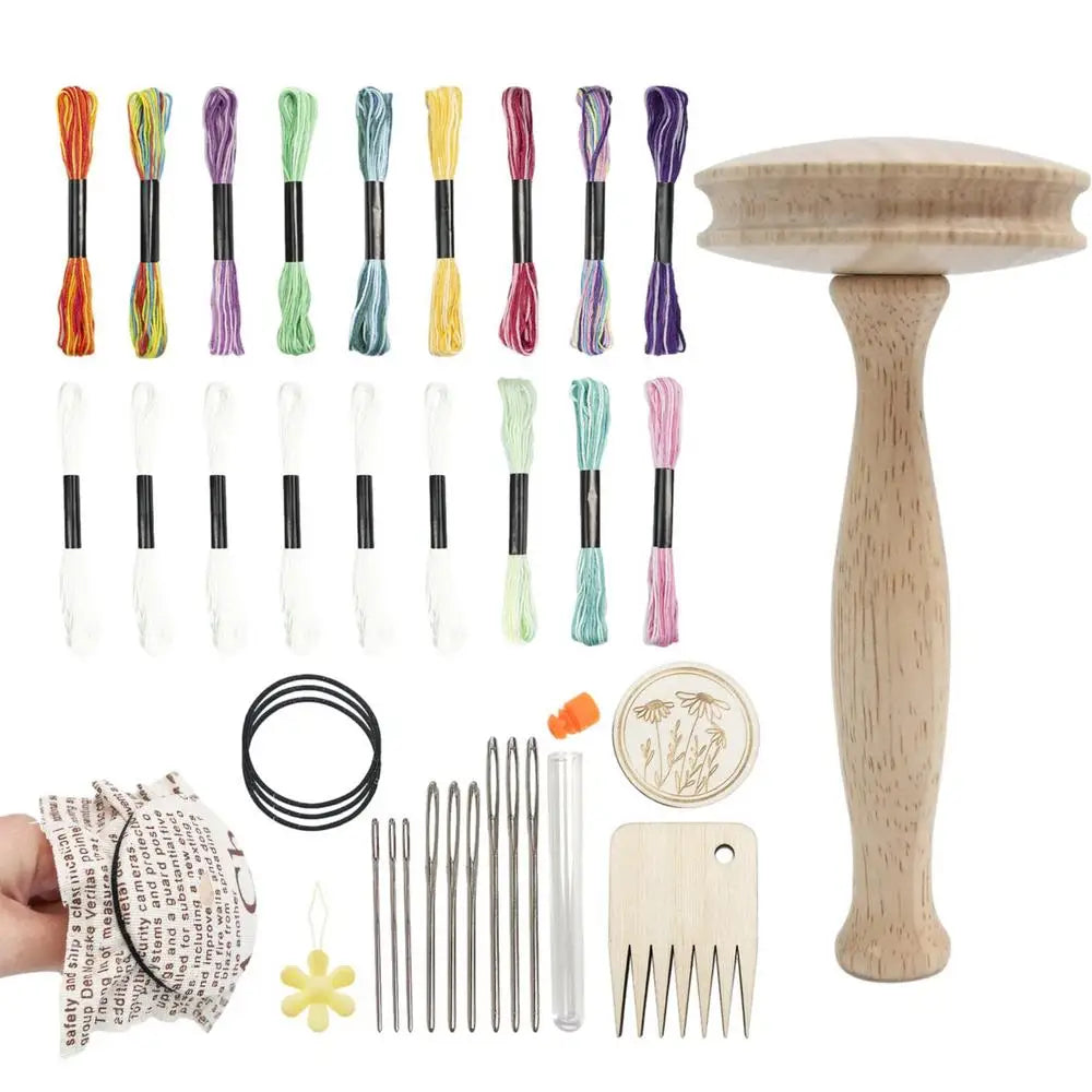 Darnie – Wooden Mushroom Sock Darning & Repair Kit