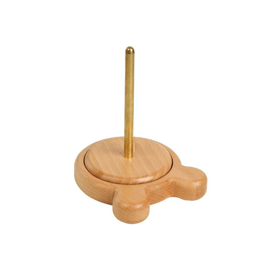 YarnOrbit – Wooden Yarn Holder & Spinning Stand