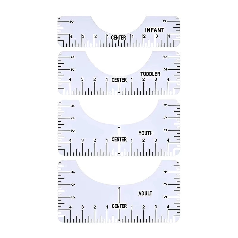 TeeGrid – Acrylic Alignment Ruler Set