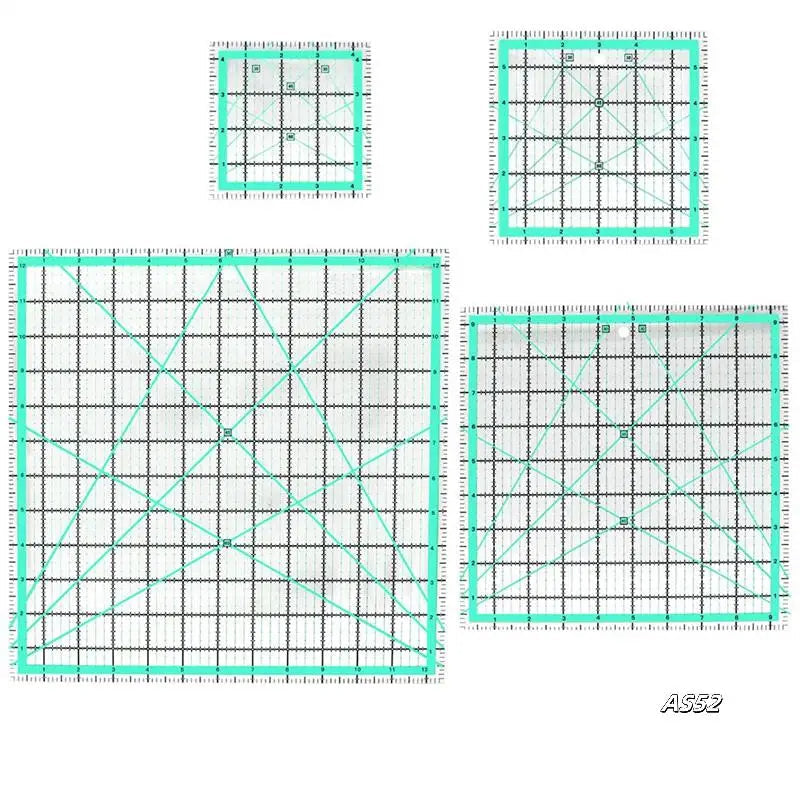 QuiltScale – 4PCS Square Quilting Ruler Set