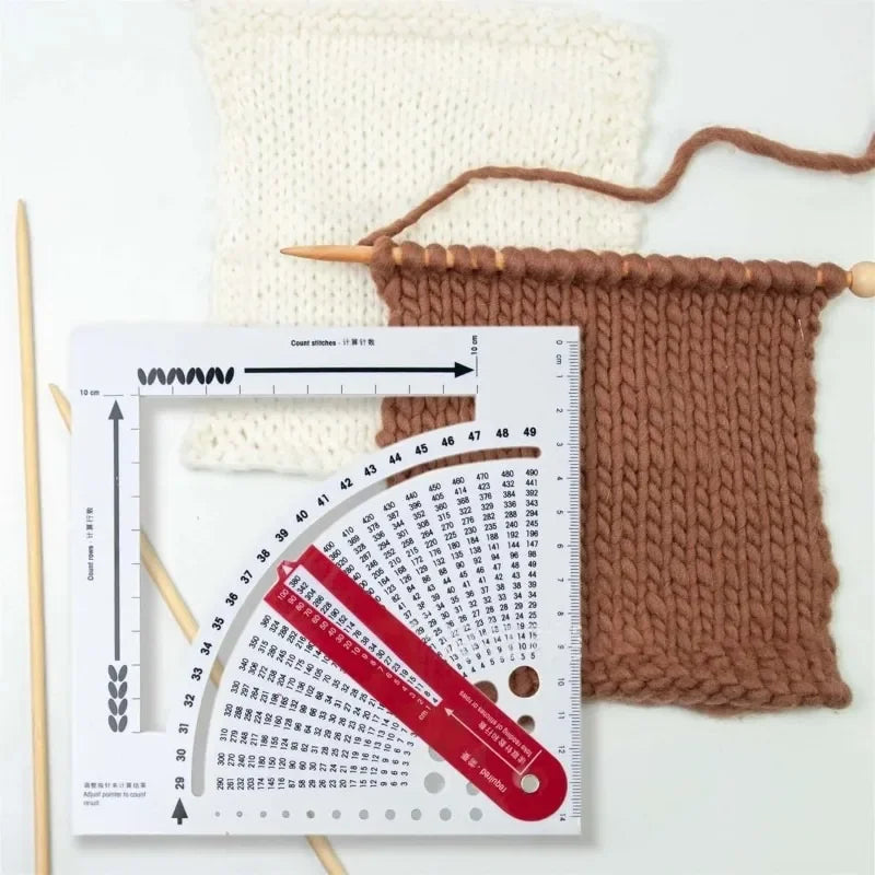 QuiltCount – Knitting Gauge Ruler & Row Counter
