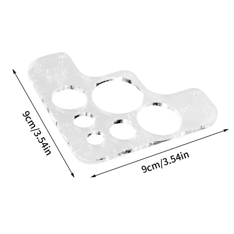 EdgeRule – Acrylic R-Shaped Corner Cutter Template