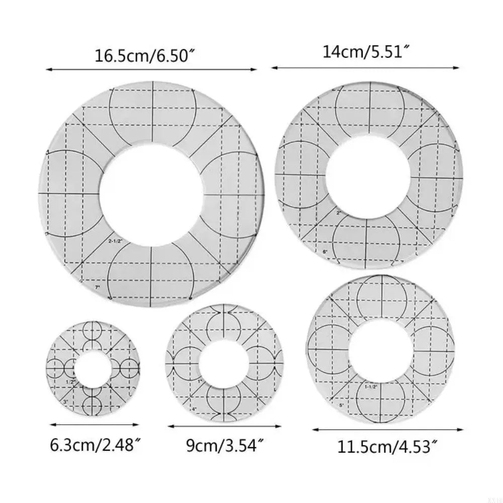 RoundSew – Acrylic Patchwork Ruler Set