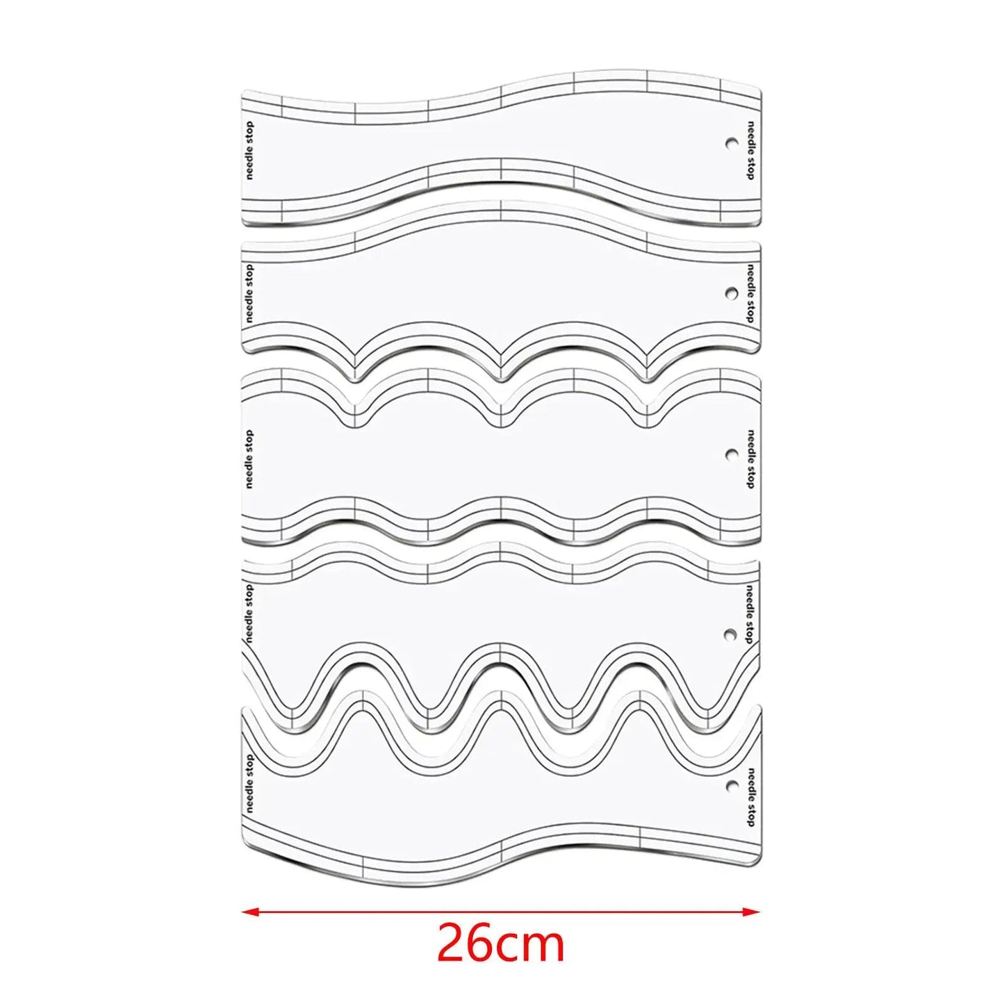 QuiltCurves – 5pcs Quilting Ruler Set