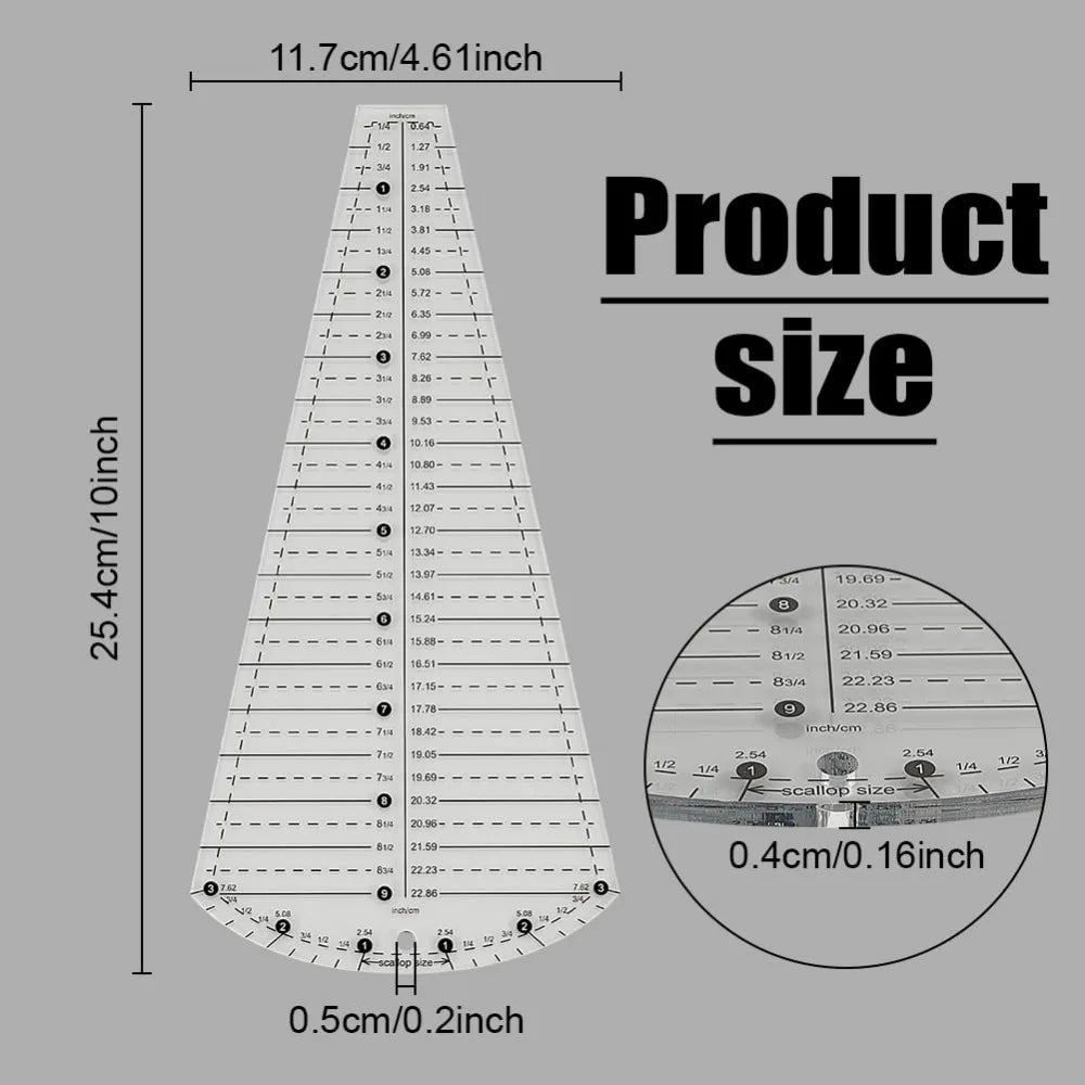 VQuilt – Dresden Plate Quilting Template