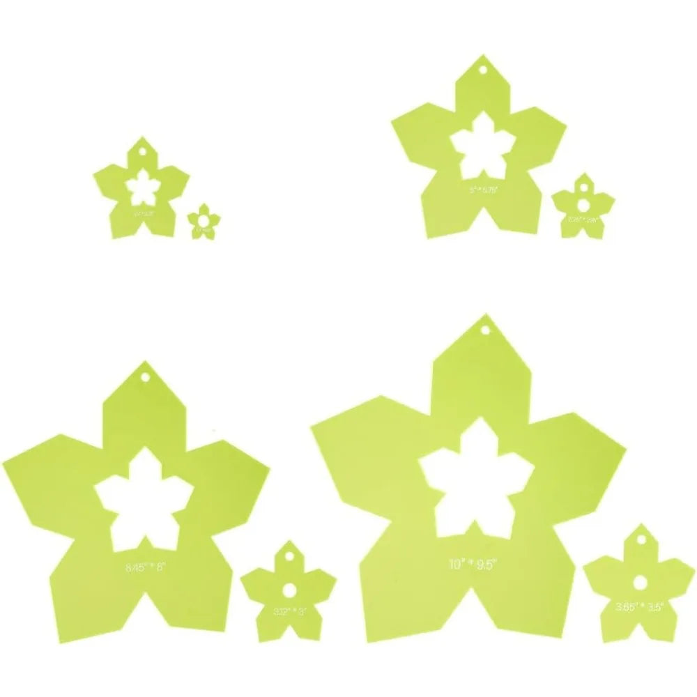 FloraStitch – Acrylic Flower Quilting Template Set