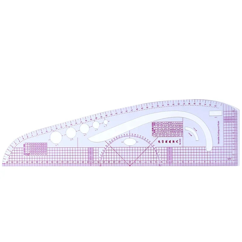 SewLy – Transparent French Curve Ruler Set