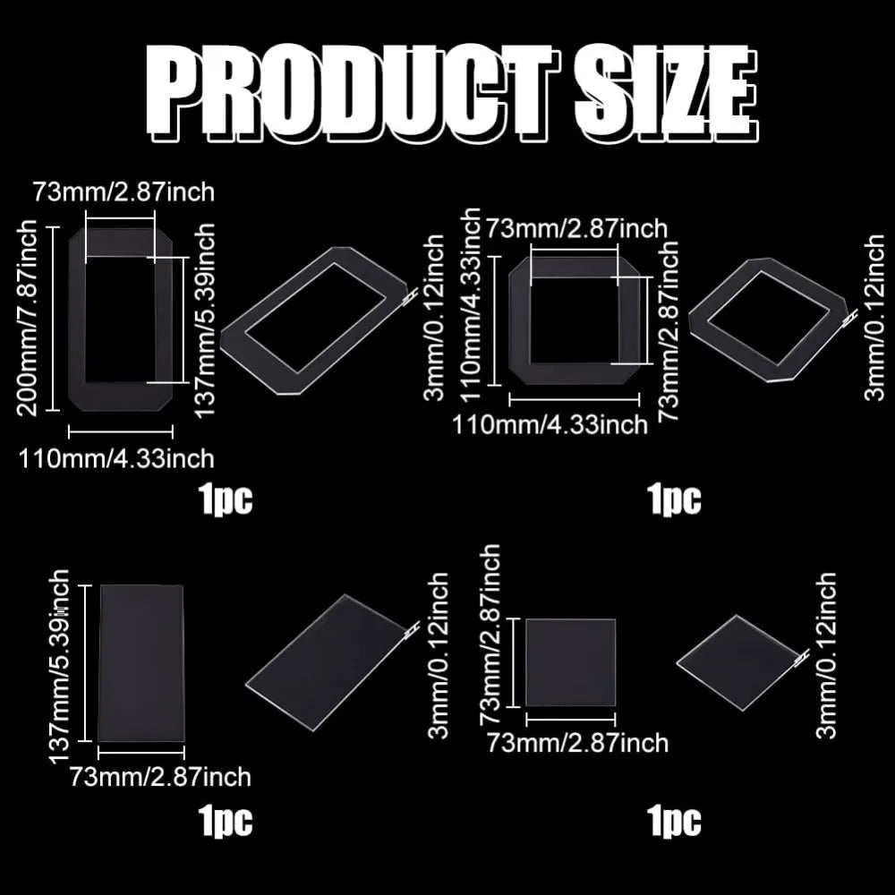 QuiltFrame – Clear Acrylic Quilting Template Set