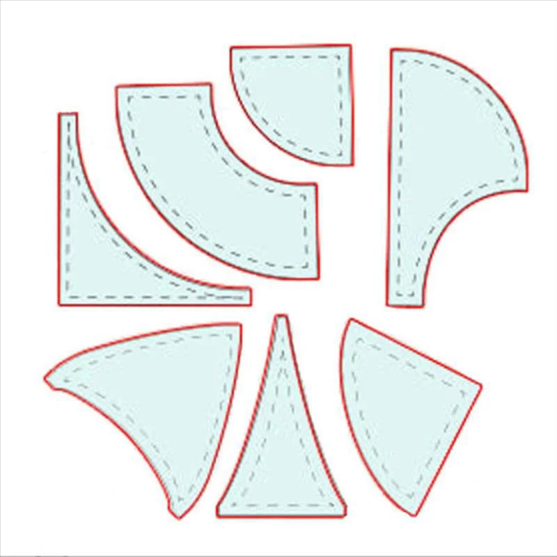 Sewtara – 7PCS Table Flag Quilting Ruler Set