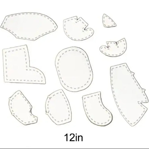 EleStitch – 8PCS Memory Elephant Acrylic Template Set