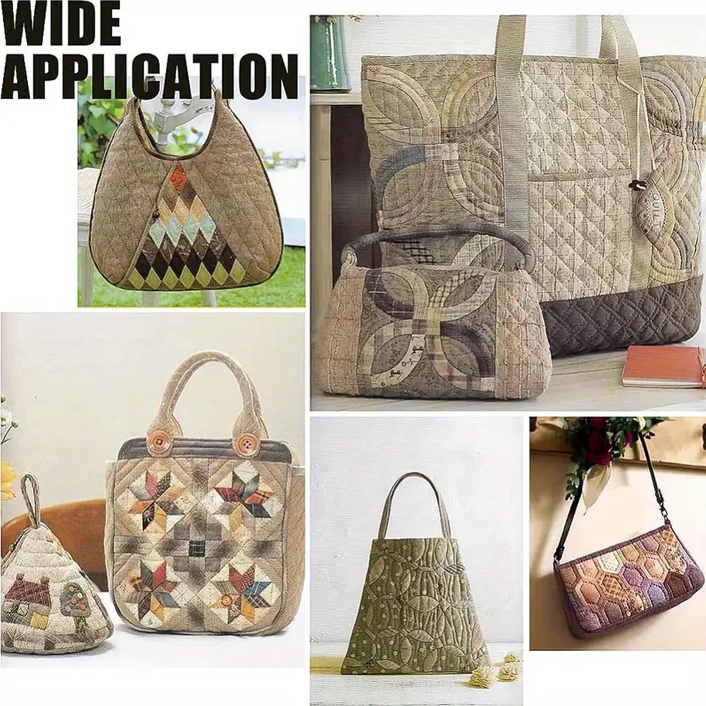 OvalQuilt – Transparent Acrylic Quilting Template Set