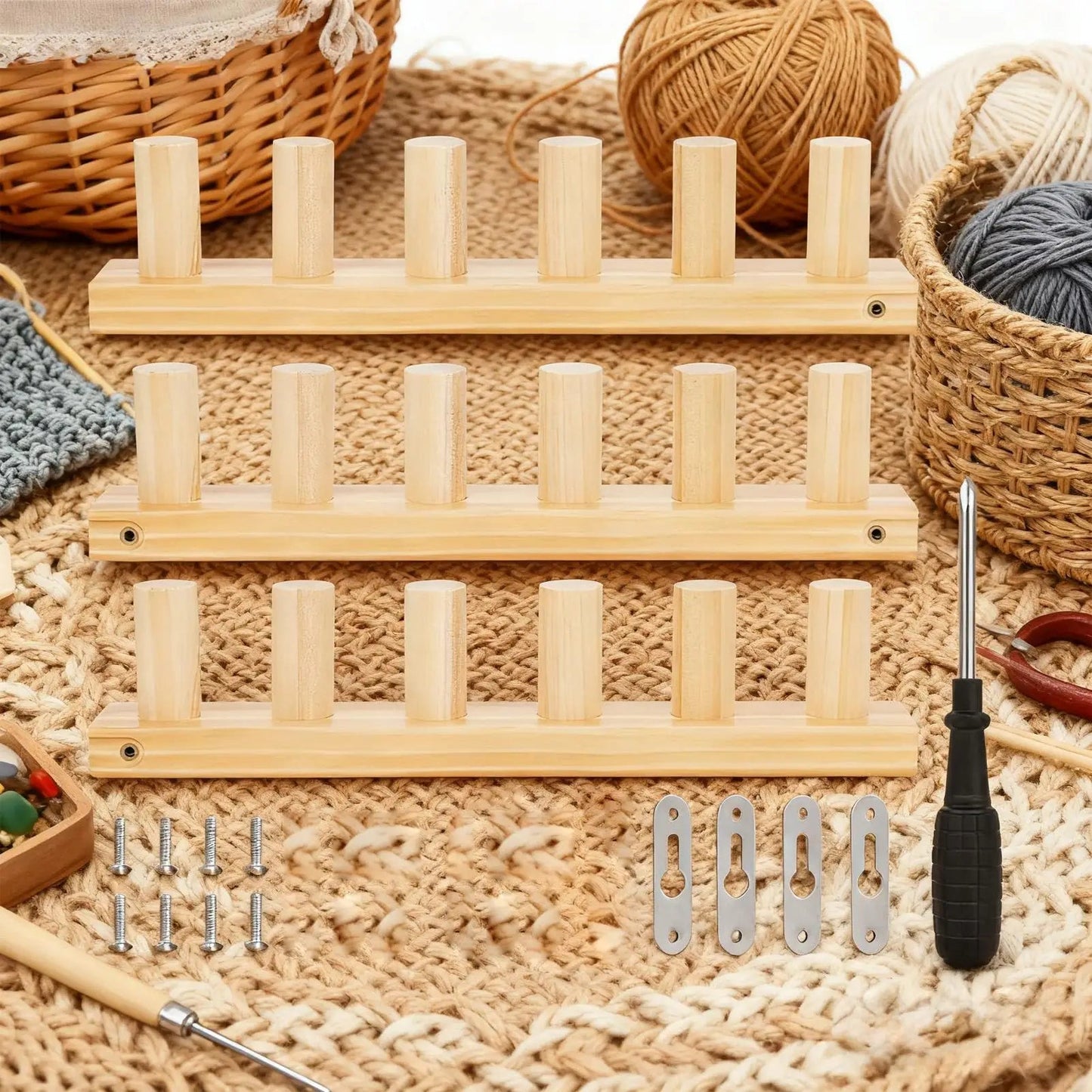 LoomEase – Adjustable Chunky Yarn Knitting Loom