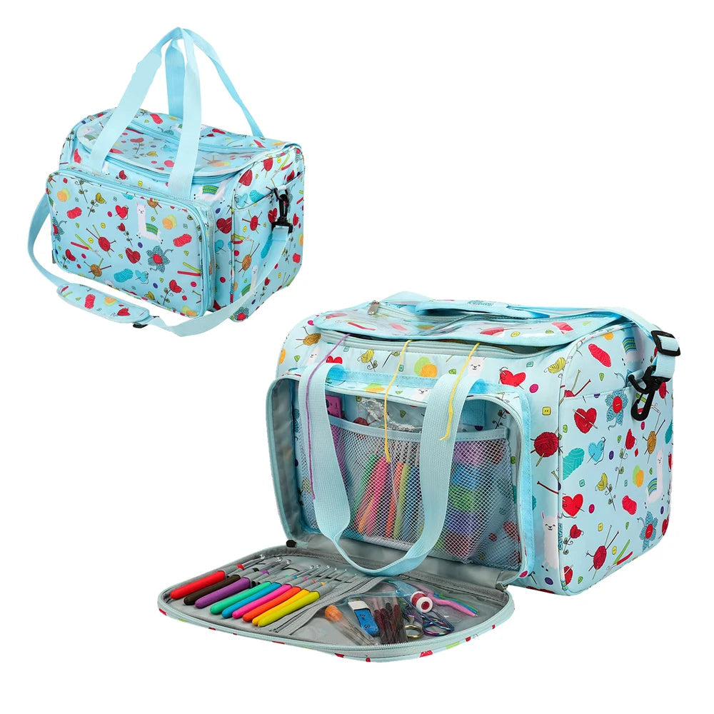 YarnKit – Knitting & Crochet Storage Tote Organizer