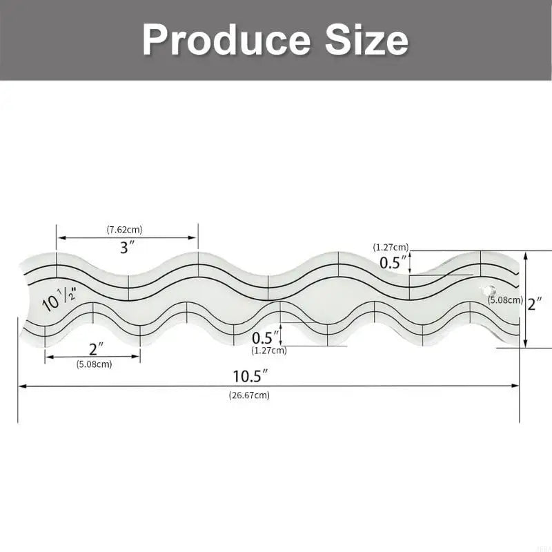 WavyMark – Clear Acrylic Wavy Quilting Ruler Templates