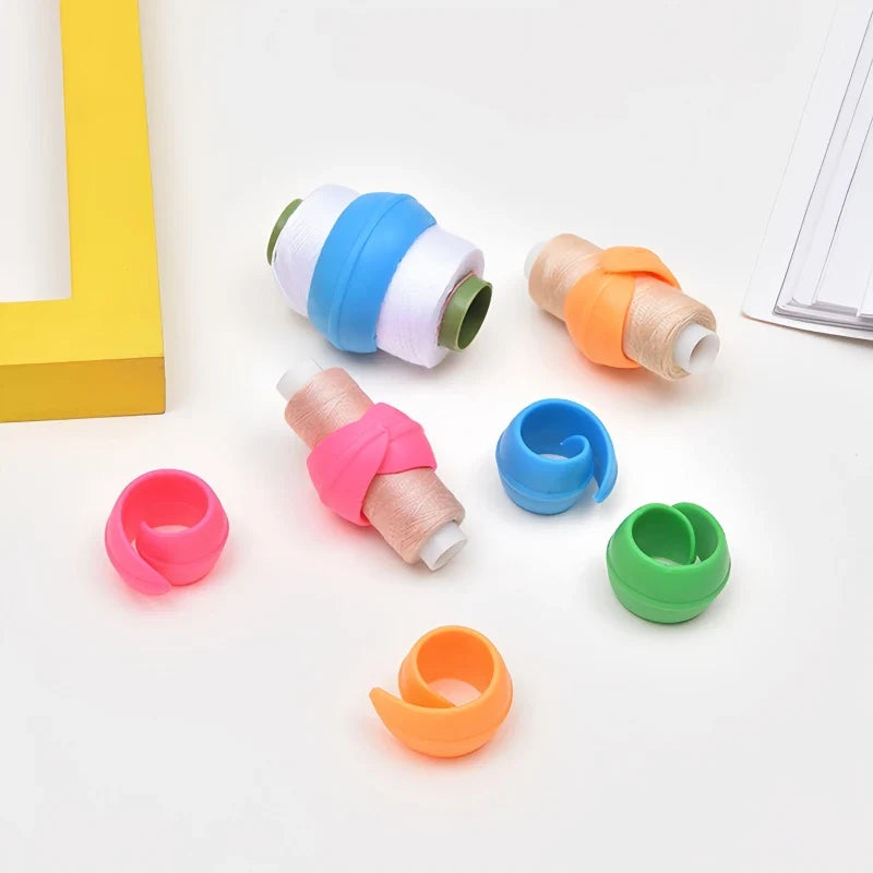 SpoolSnap – Silicone Thread Spool Hugger Ring Set