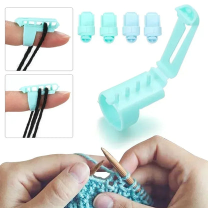 Yarnify – Colored Yarn Divider & Knitting Finger Guide Set