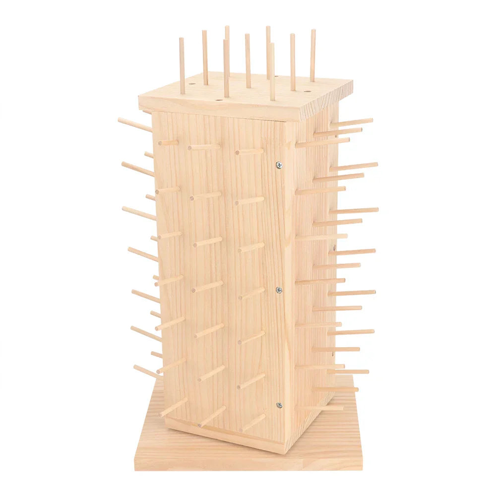 ThreadHolds – 93-Spool Rotating Wooden Thread Rack