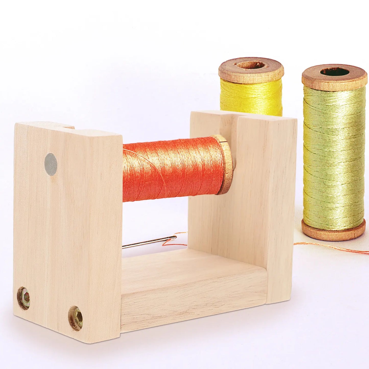 SpoolHold – Wooden Rotating Thread Holder Stand