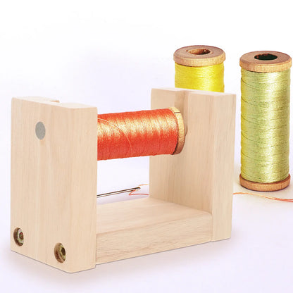 SpoolHold – Wooden Rotating Thread Holder Stand