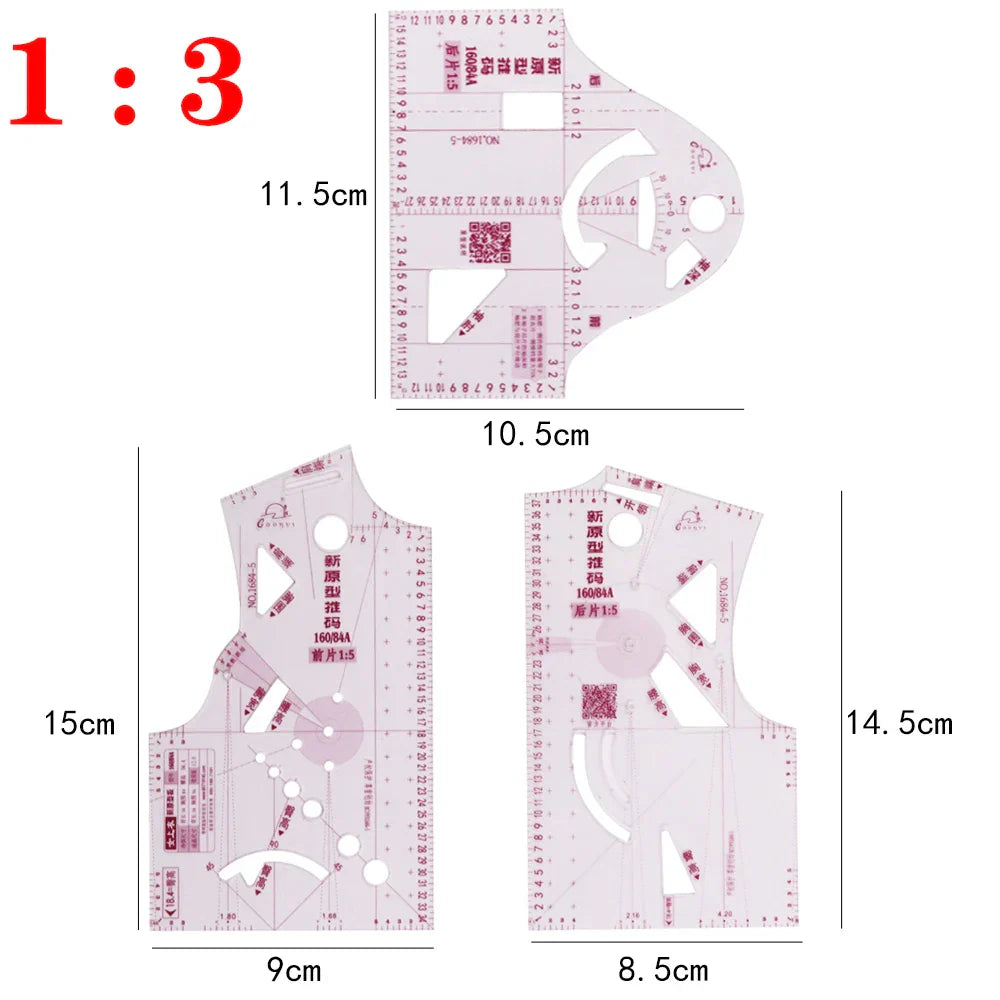 CurvePals – 3-Piece French Curve Sewing