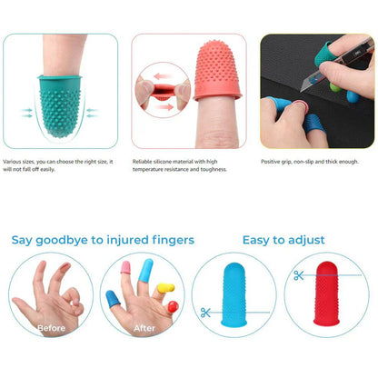 FingerSafe – Silicone Quilting & Sewing Finger Protector Set