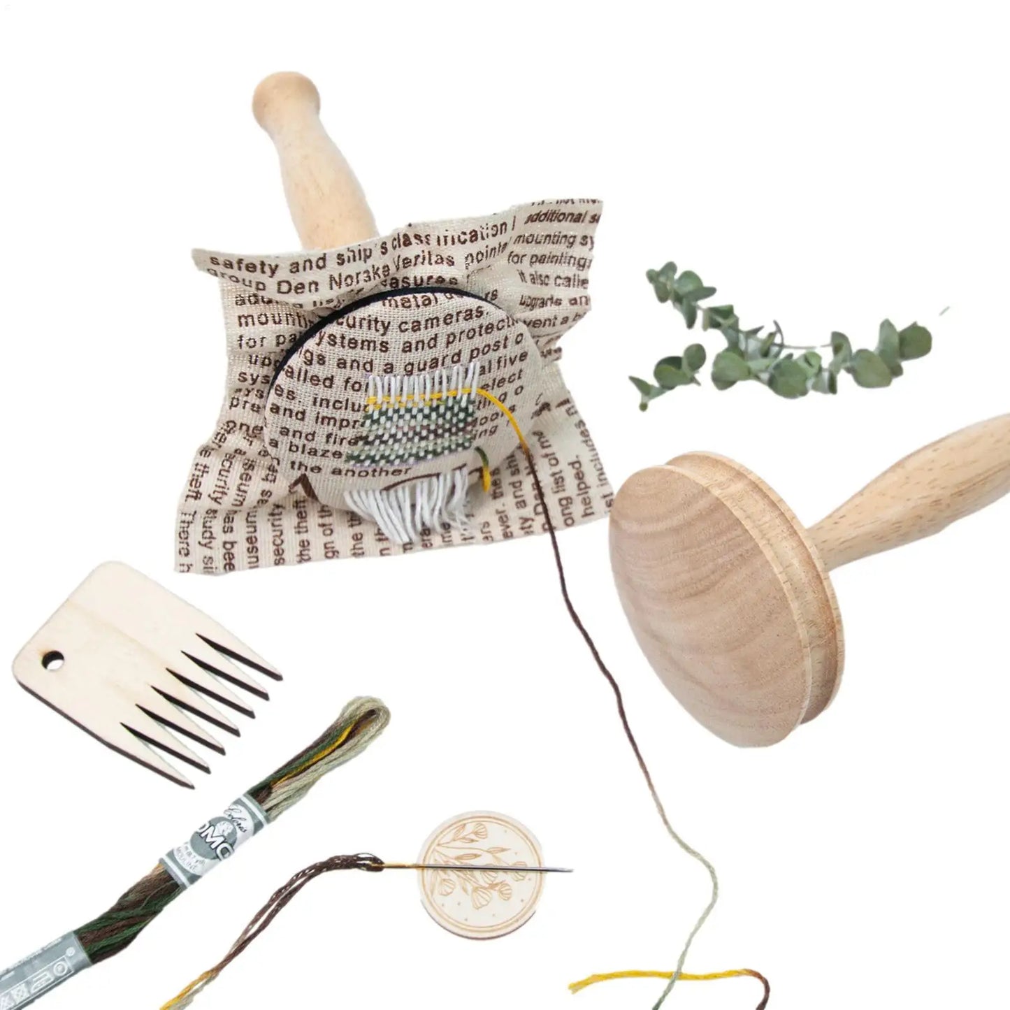 Darnie – Wooden Mushroom Sock Darning & Repair Kit