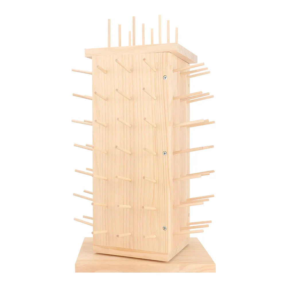 ThreadHolds – 93-Spool Rotating Wooden Thread Rack