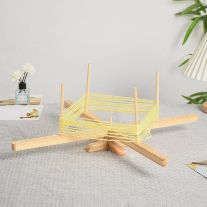 FiberSpin – Wooden Swift Yarn Winder Stand