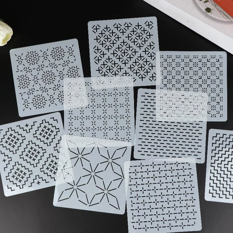 StitchDesign –  Reusable Sashiko & Embroidery Stencil Set