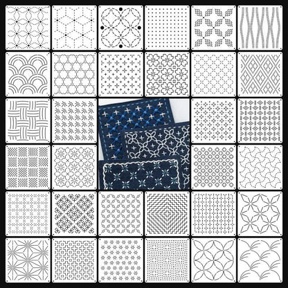 StitchDesign –  Reusable Sashiko & Embroidery Stencil Set
