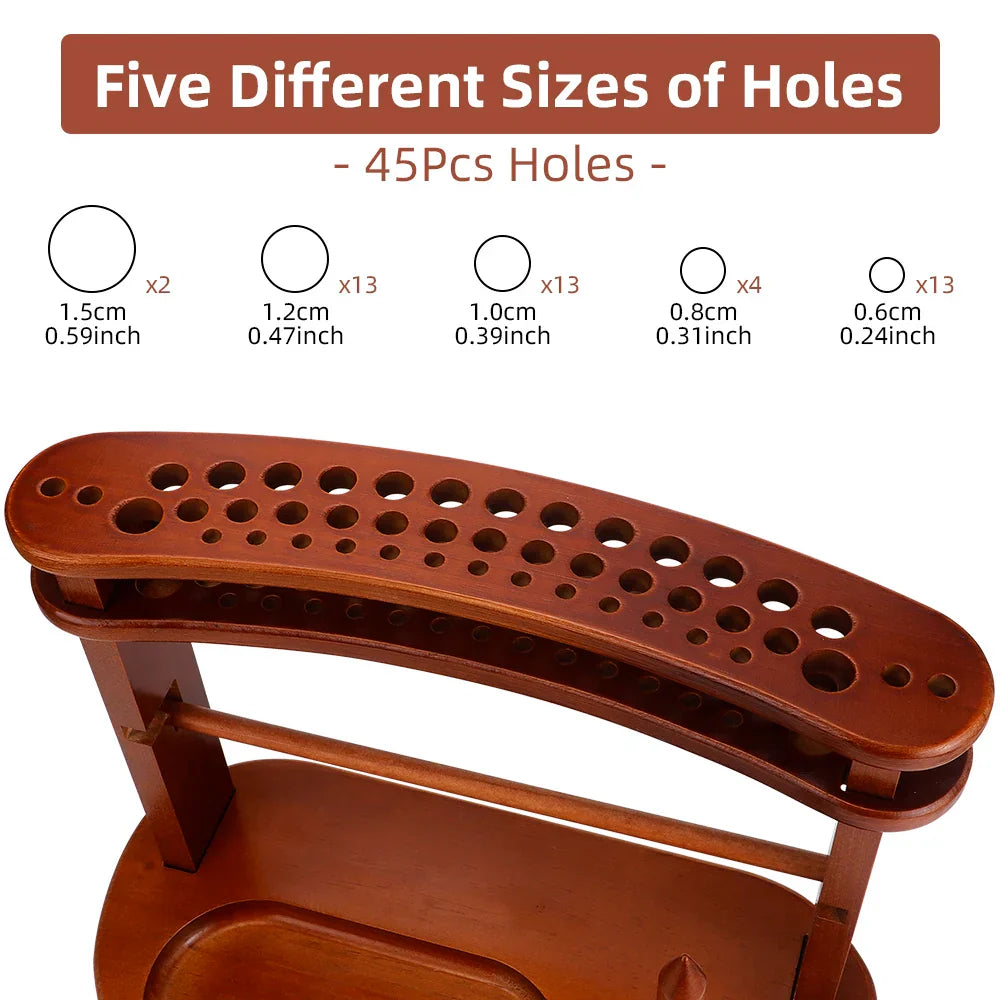 YarnNest – Portable Rotating Yarn Holder with Storage Rack