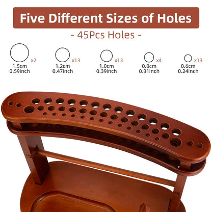 YarnNest – Portable Rotating Yarn Holder with Storage Rack