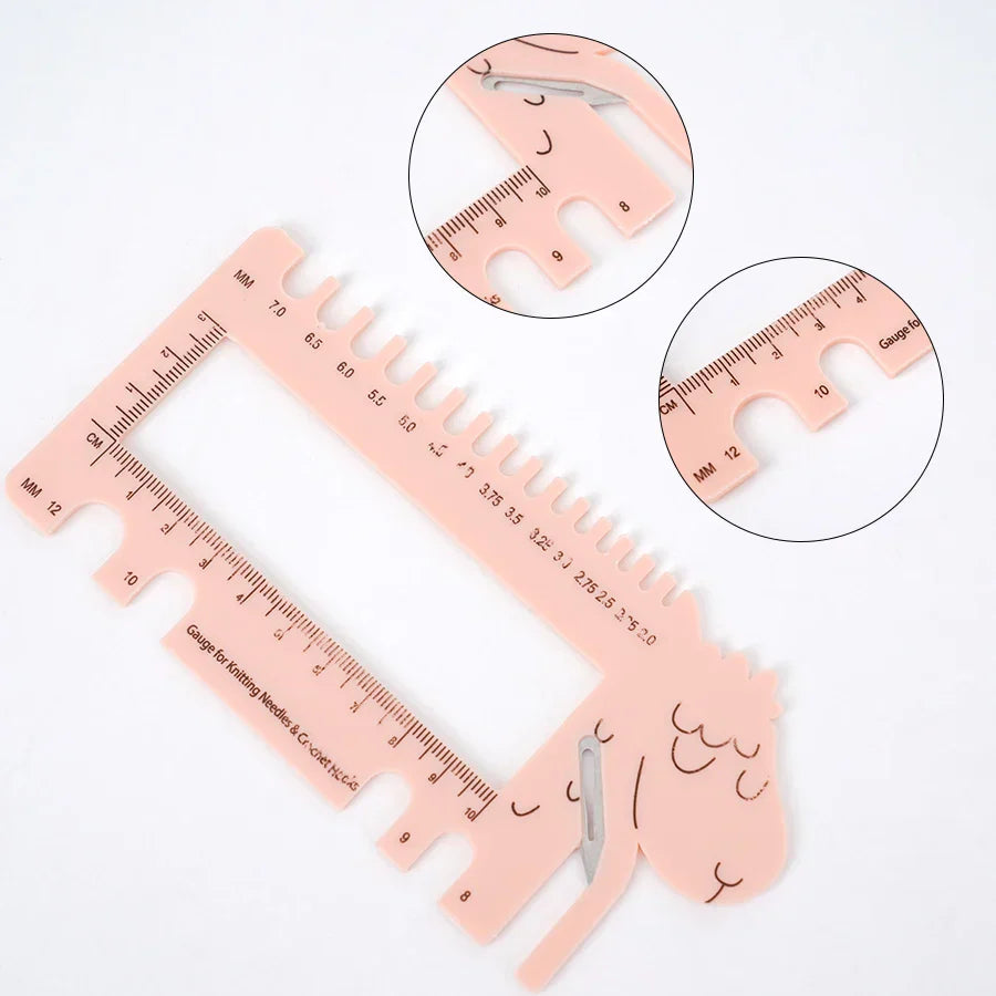 RuleSheep – Sheep Shaped Crochet Gauge & Ruler Tool