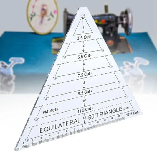 TriCut – Acrylic Triangle Quilting & Patchwork Ruler