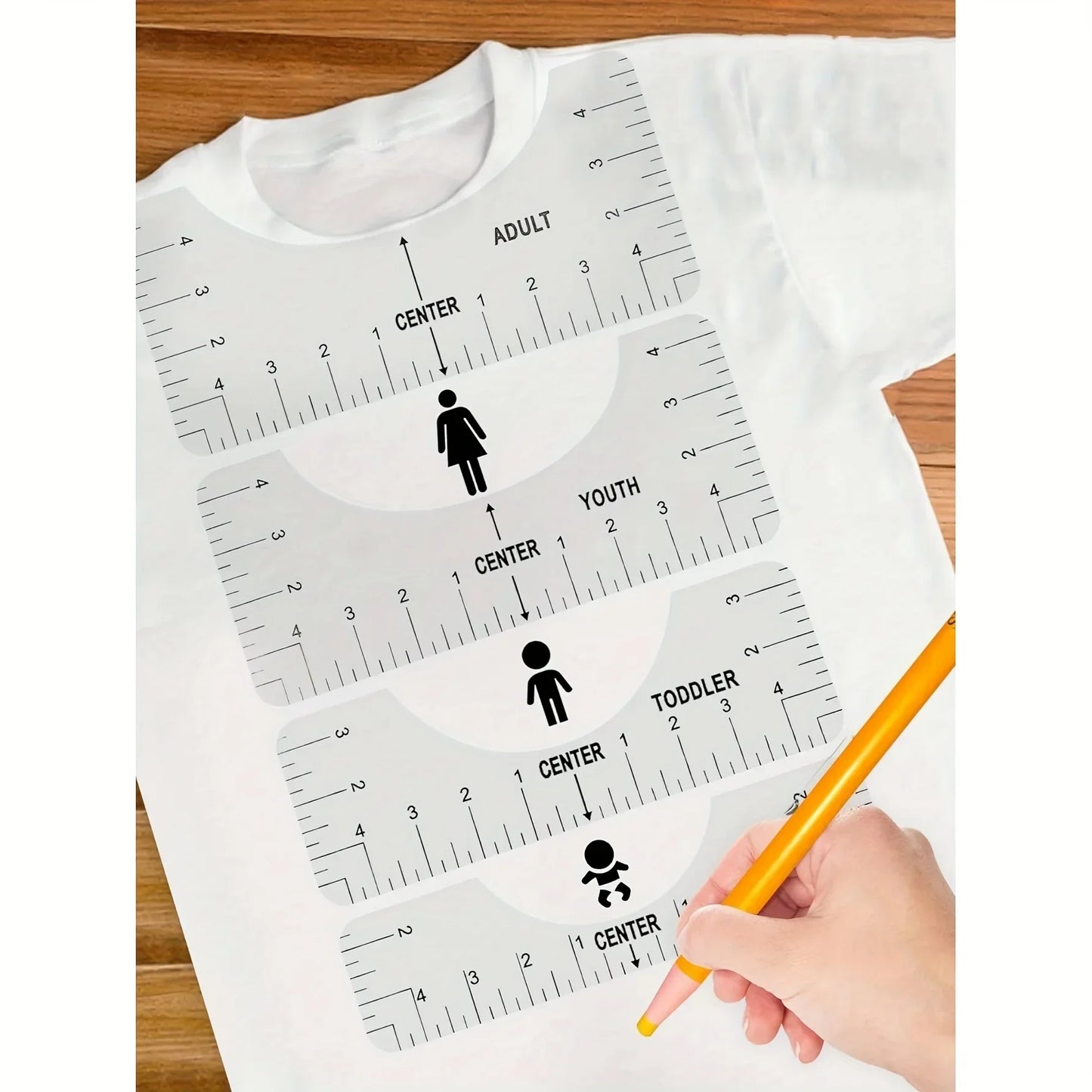 PrintTee – T-Shirt Ruler Guide Set
