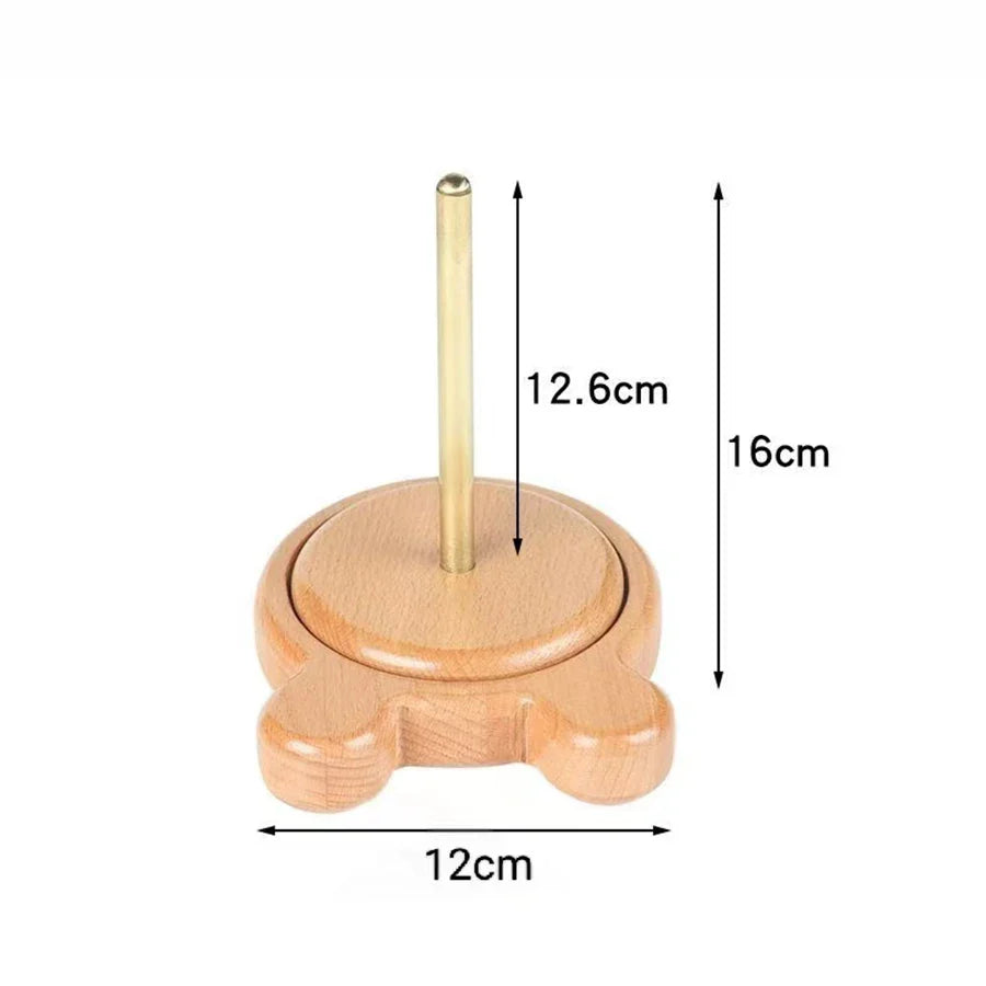 YarnOrbit – Wooden Yarn Holder & Spinning Stand