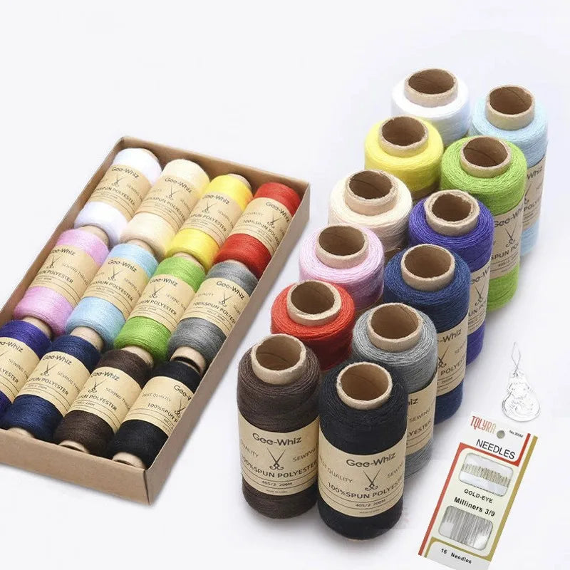 Stitcha – 12-Piece Cowhide Color Sewing Thread Set