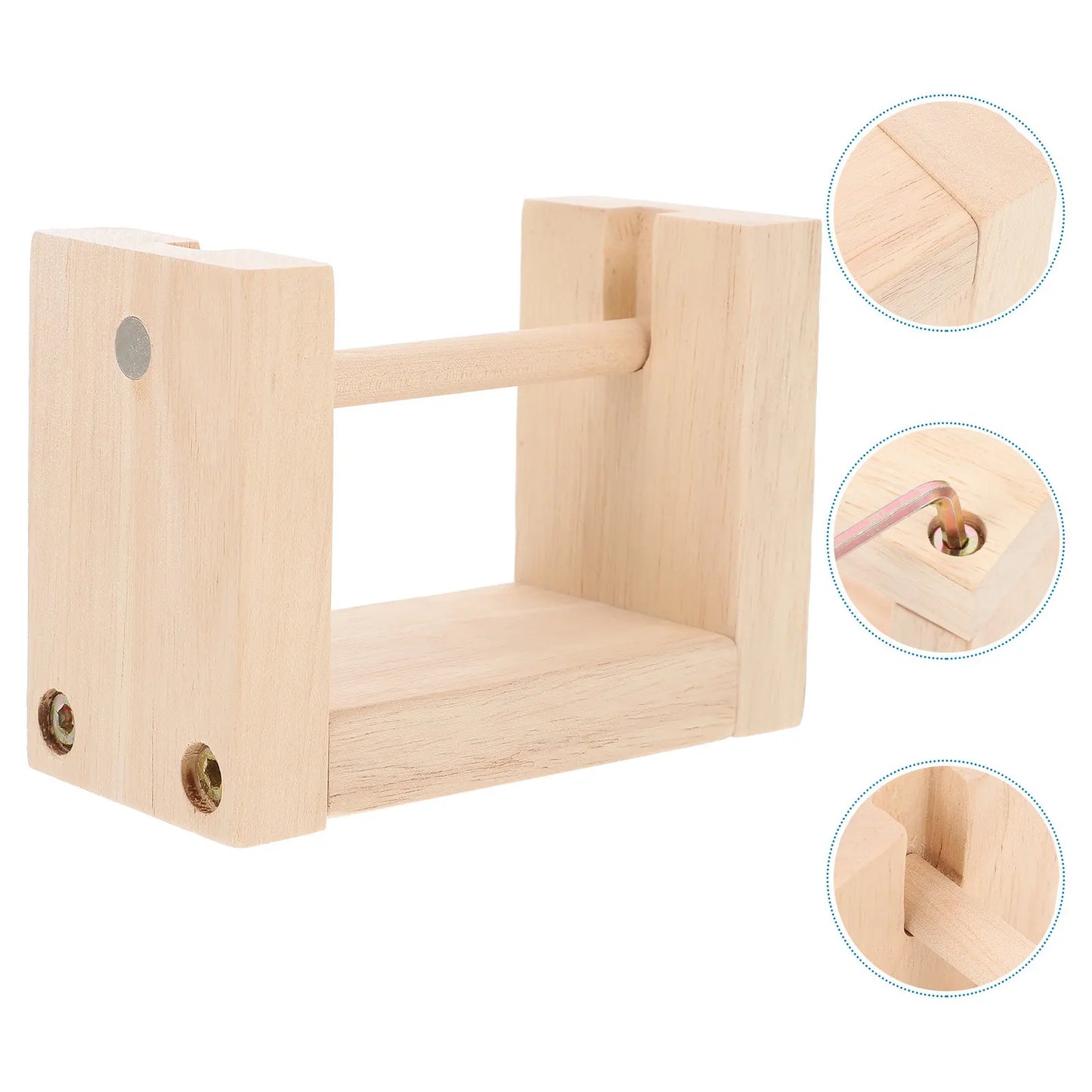SpoolHold – Wooden Rotating Thread Holder Stand