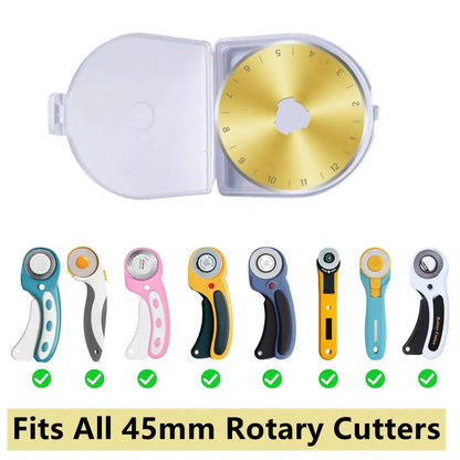 CutGold – 10PCS Titanium Coated Rotary Cutter Blades