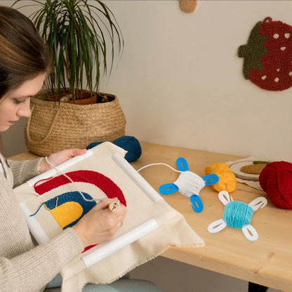 ThreadHelo – Acrylic Yarn Bobbin Organizer Set