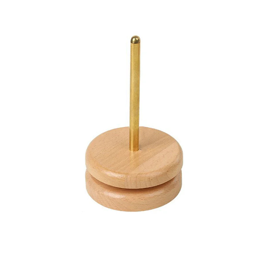 YarnOrbit – Wooden Yarn Holder & Spinning Stand