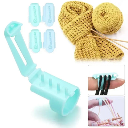 Yarnify – Colored Yarn Divider & Knitting Finger Guide Set