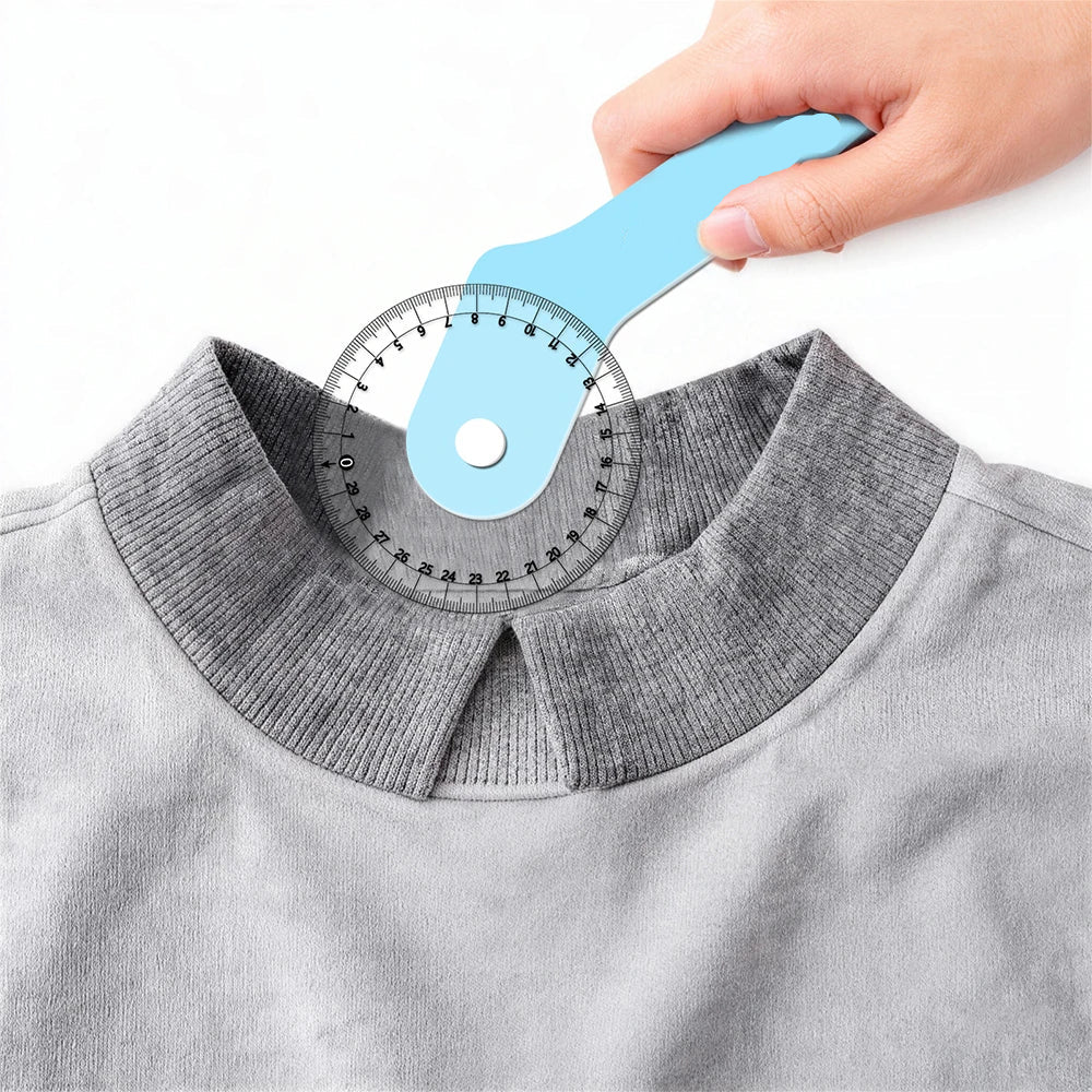 CurveSmooth – Dual-Scale Curved Sewing Wheel Ruler