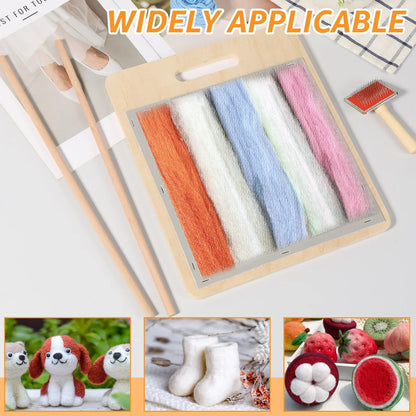 WoolWeave – Premium Wool Blending Board Set