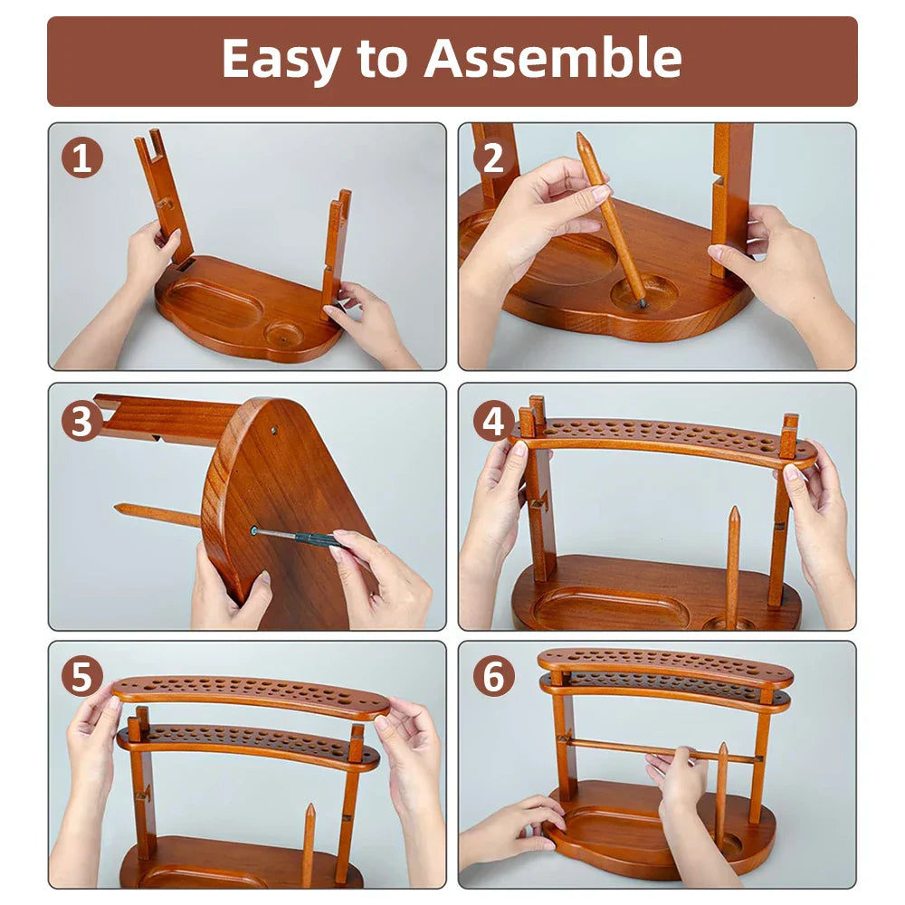 YarnNest – Portable Rotating Yarn Holder with Storage Rack