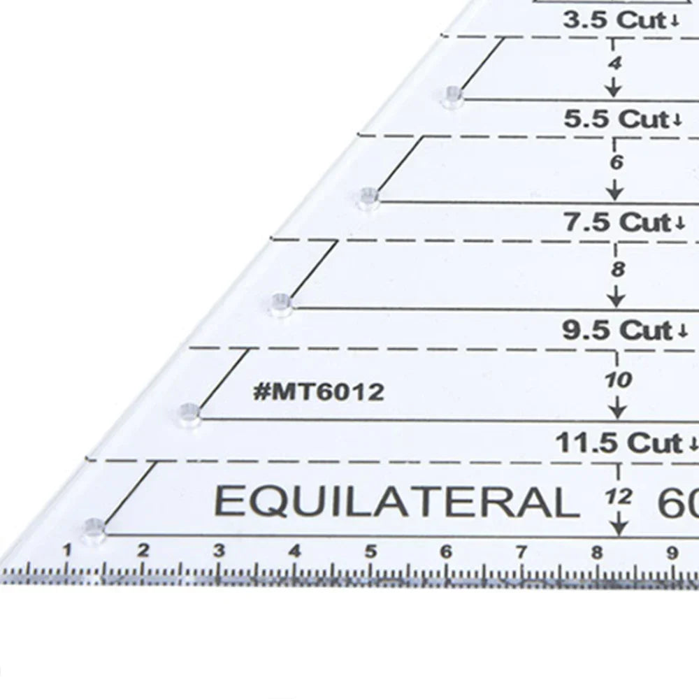 TriCut – Acrylic Triangle Quilting & Patchwork Ruler