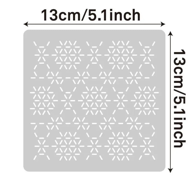 StitchDesign –  Reusable Sashiko & Embroidery Stencil Set