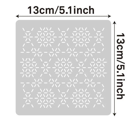 StitchDesign –  Reusable Sashiko & Embroidery Stencil Set
