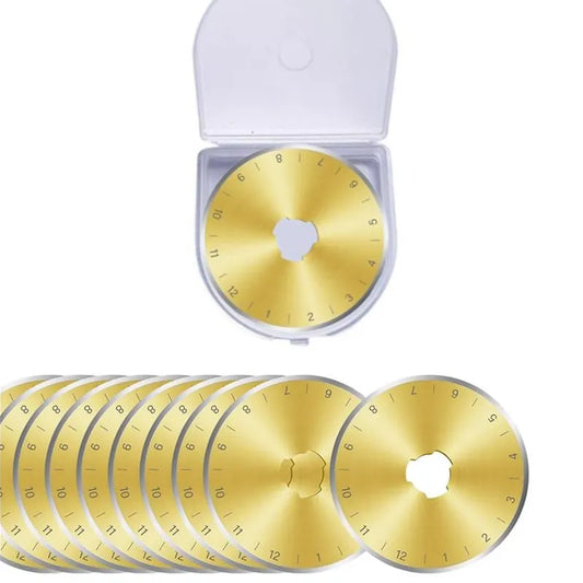 CutGold – 10PCS Titanium Coated Rotary Cutter Blades