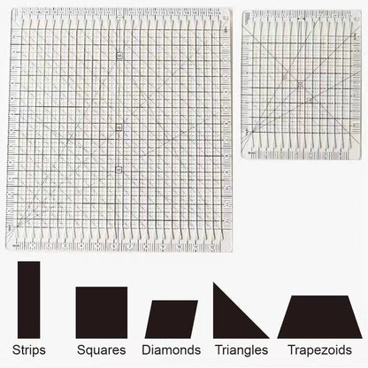 5 In 1 Slotted Quilt Cutting Template
